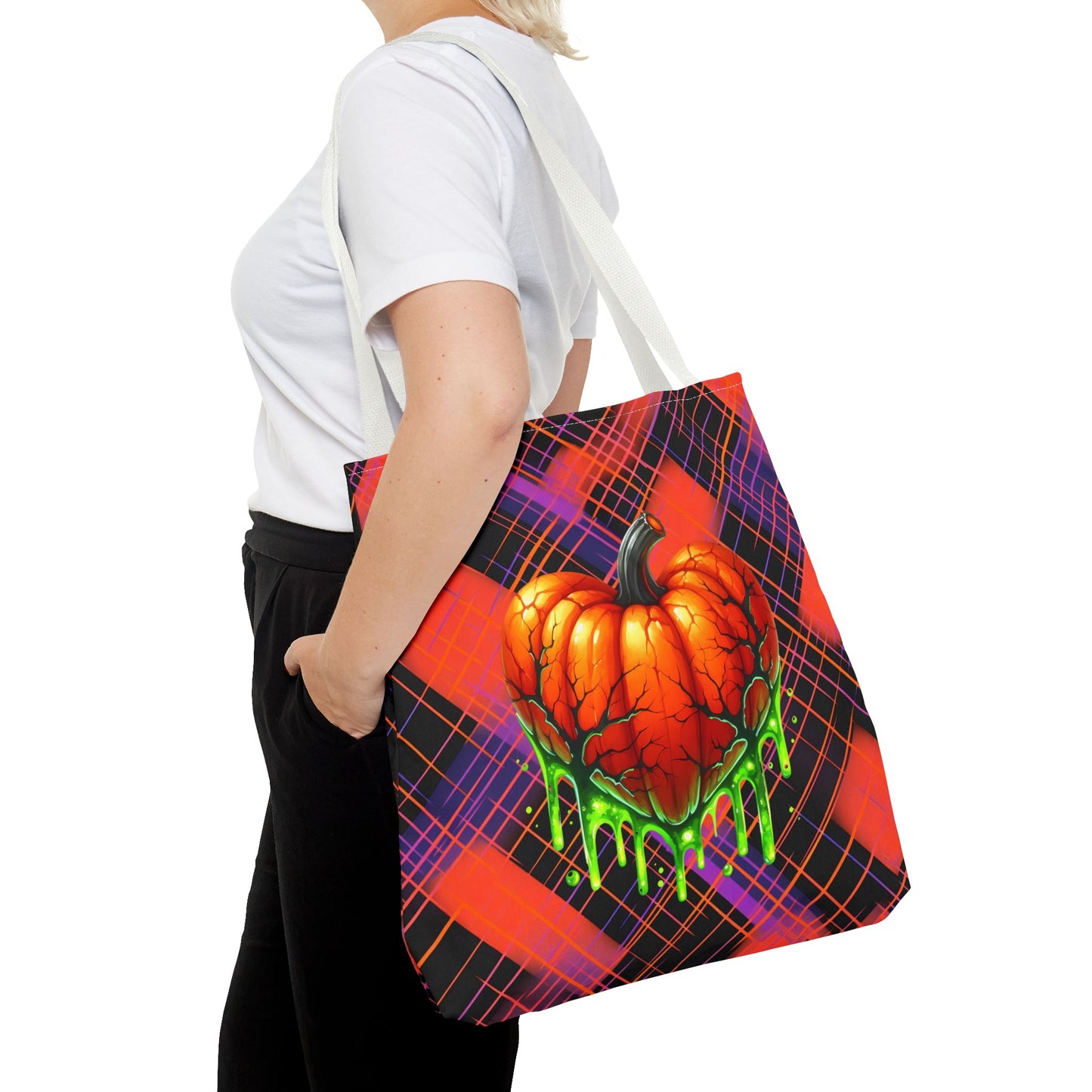 Fashionable Halloween Theme Tote Bag (AOP), Stylish For Everyday, Perfect Tote Bag for Halloween Lovers,  For Anyone