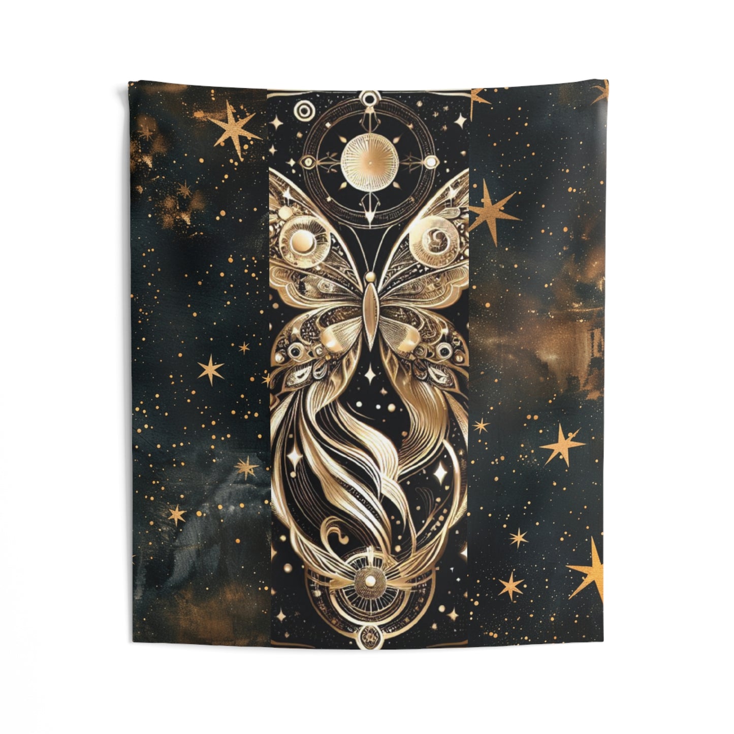 Celestial Butterfly Wall Tapestry, Boho Wall Decor, Cosmic Art, Spiritual Room Accent, Astrology Gift, Home Aesthetic