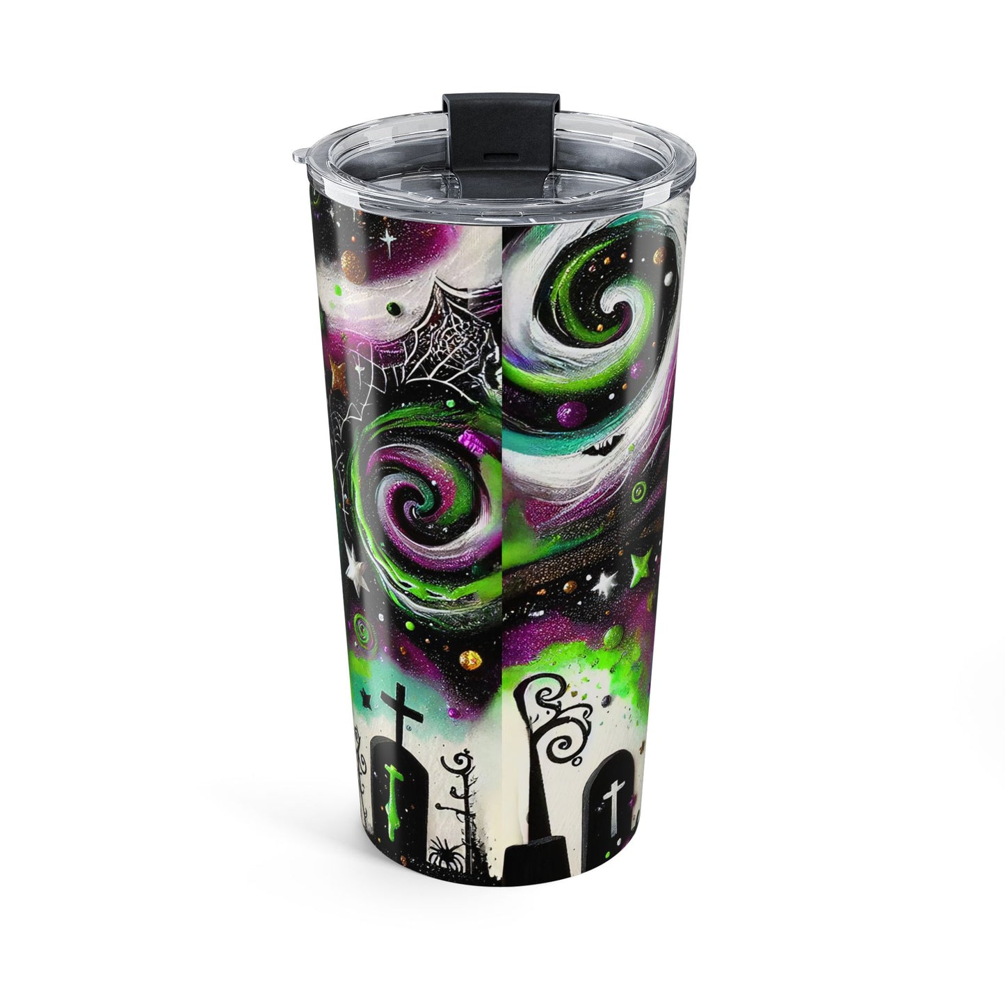 Spooky Galaxy Tumbler 20oz - Cosmic Witchy Halloween Gift