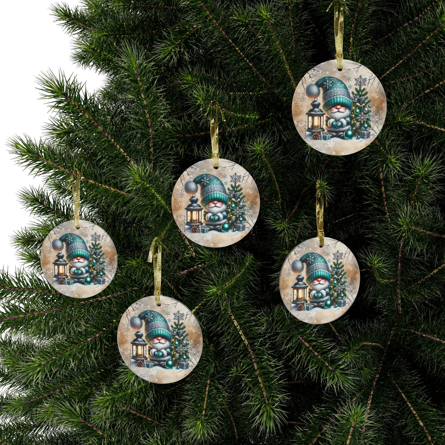 Holiday Decor - Santa Gnome Christmas Acrylic Ornaments