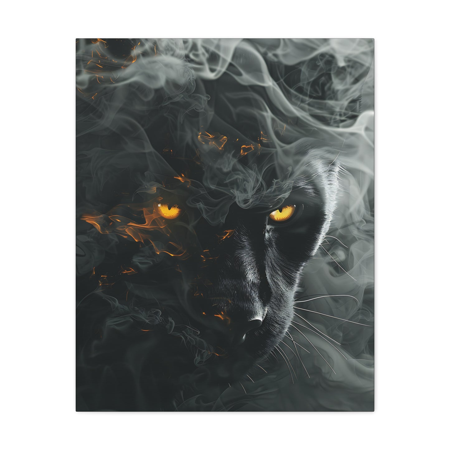 Mystical Panther Canvas Wall Art - 1.25" Stretched Wall Decor
