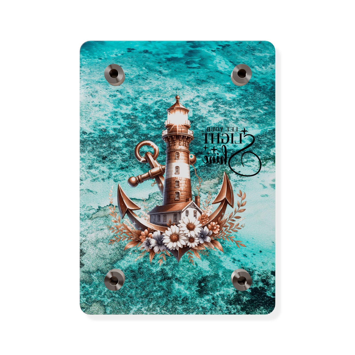 Nautical Acrylic Wall Art Panel - "Let Your Light Shine" Home Decor