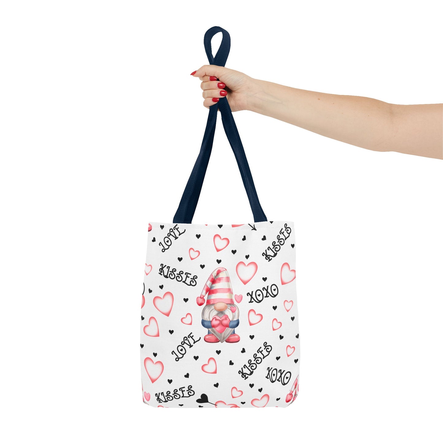 Romantic Love Gnome Tote Bag - Whimsical Valentine Gift for Gnome Lovers