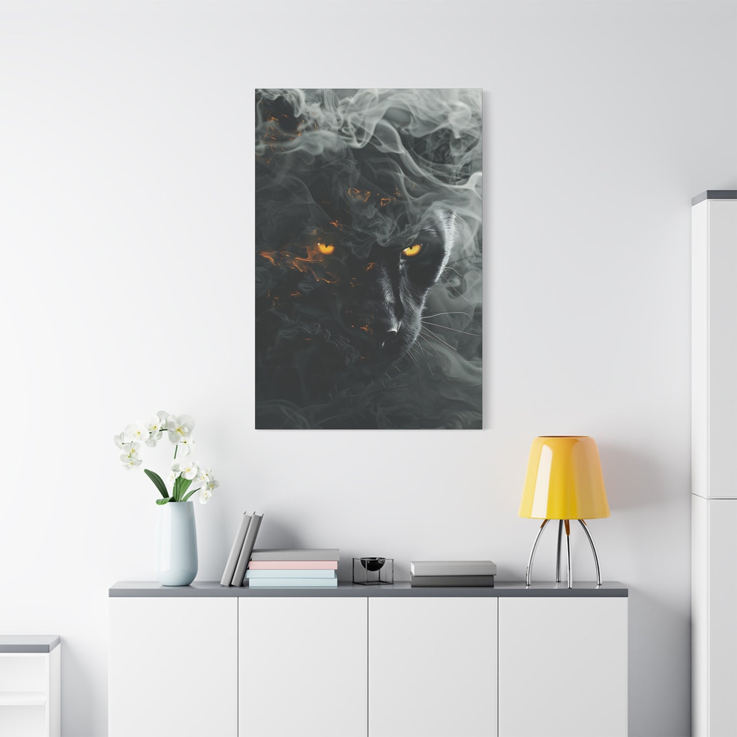 Mystical Panther Canvas Wall Art - 1.25" Stretched Wall Decor