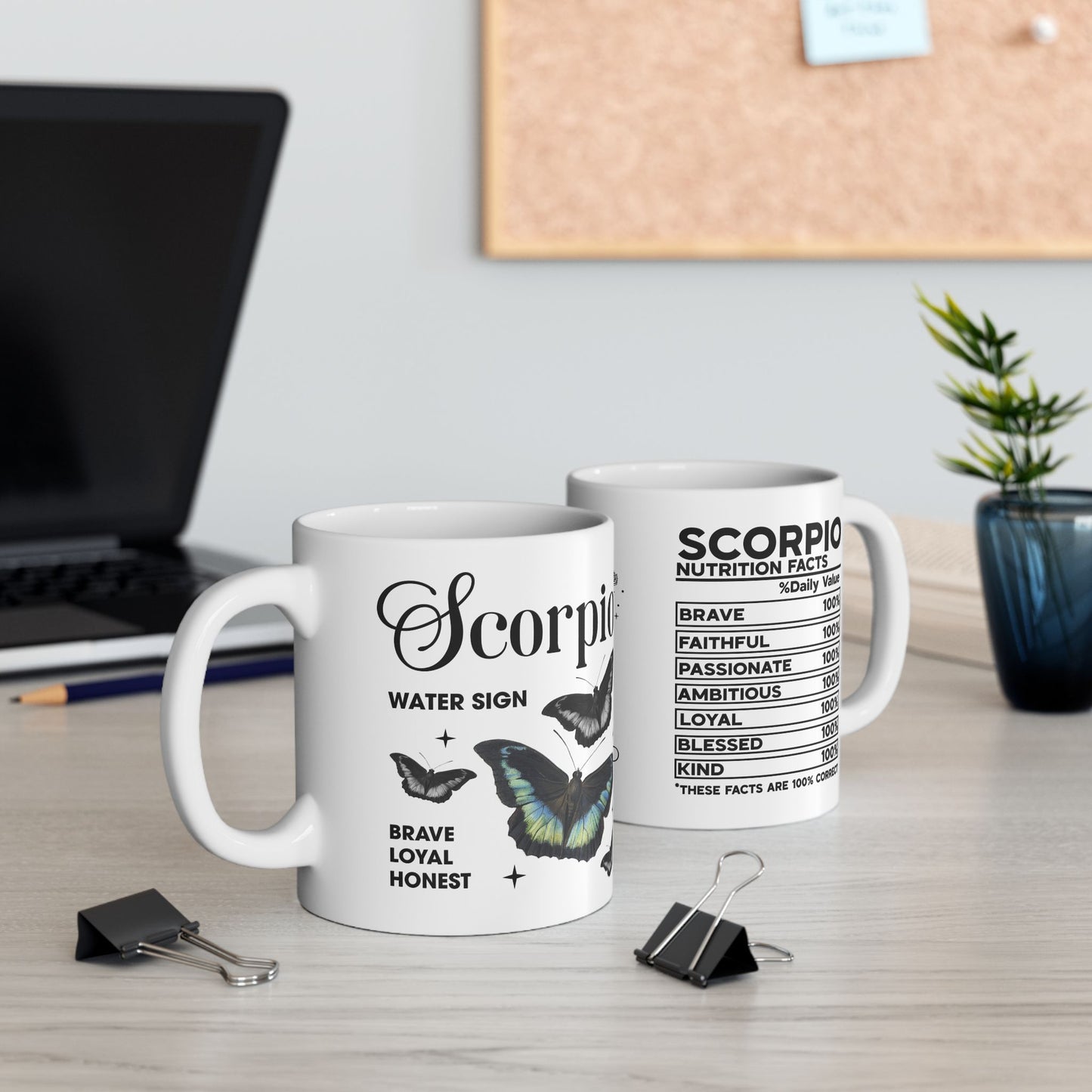 Scorpio Zodiac Ceramic Mug - Astrology Gift for Horoscope Lovers