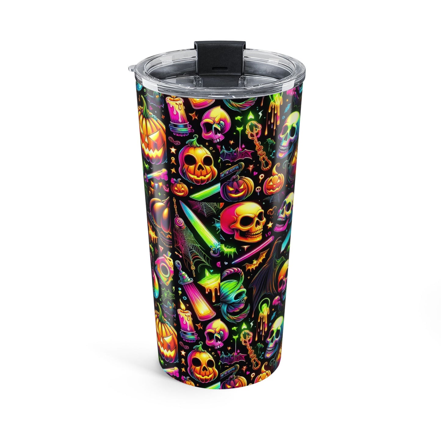 Halloween Skull Tumbler 20oz - Colorful Party Cup Gift
