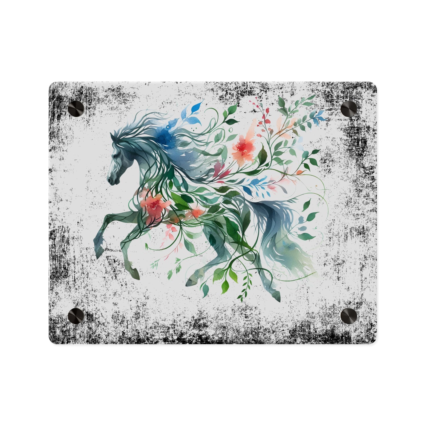 Whimsical Horse Acrylic Wall Art Panel – Nature-Inspired Home Decor