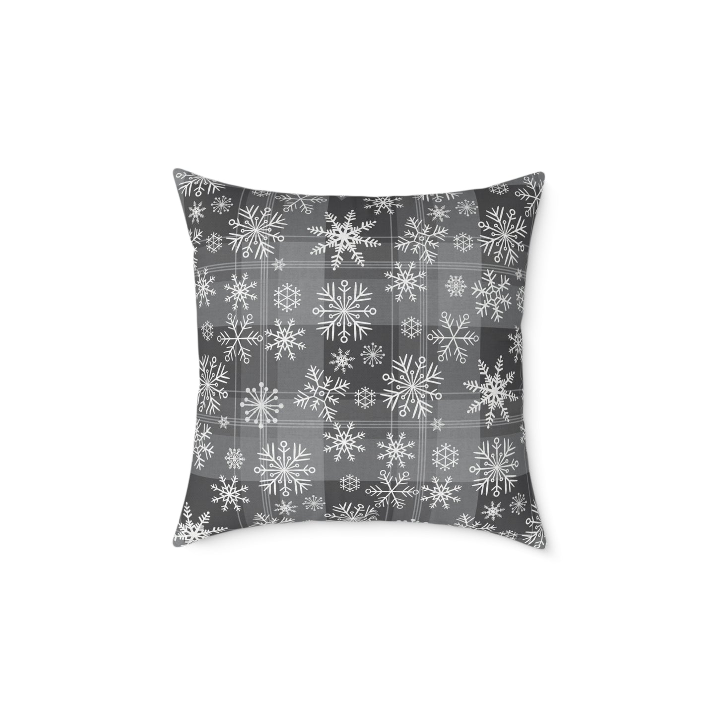 Holiday Funny Square Poly Canvas Pillow, Beautiful two-sided Holiday Decor. Holiday Humor for Home or Office, Accent for Any Room