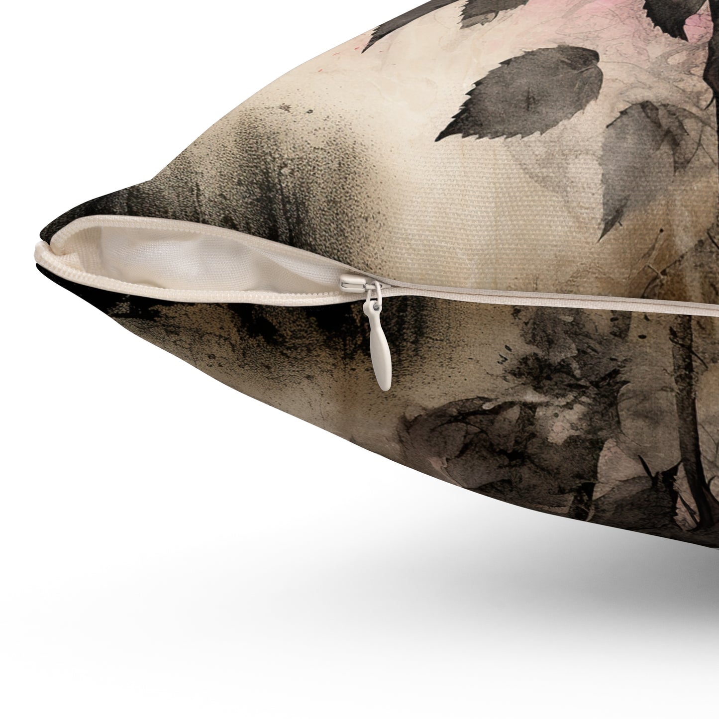 Gothic Theme Black Roses Spun Polyester Square Pillow, Accent For Any Room, Beautiful Room Decor for Any Occasion, Great Gift Idea