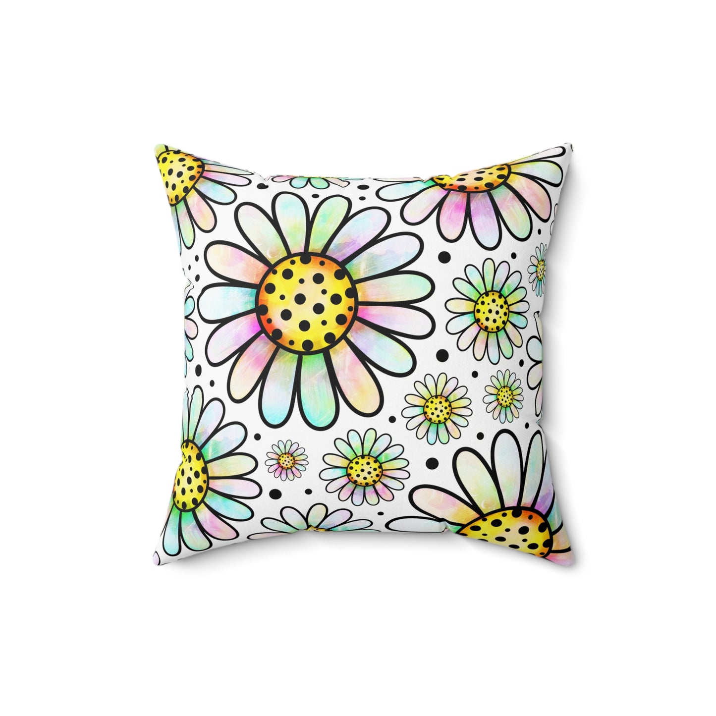 Cute Flower Pillow - Throw Cushion for Kids Room, Animal Decor, Gift for Her, Nursery, Home Accents