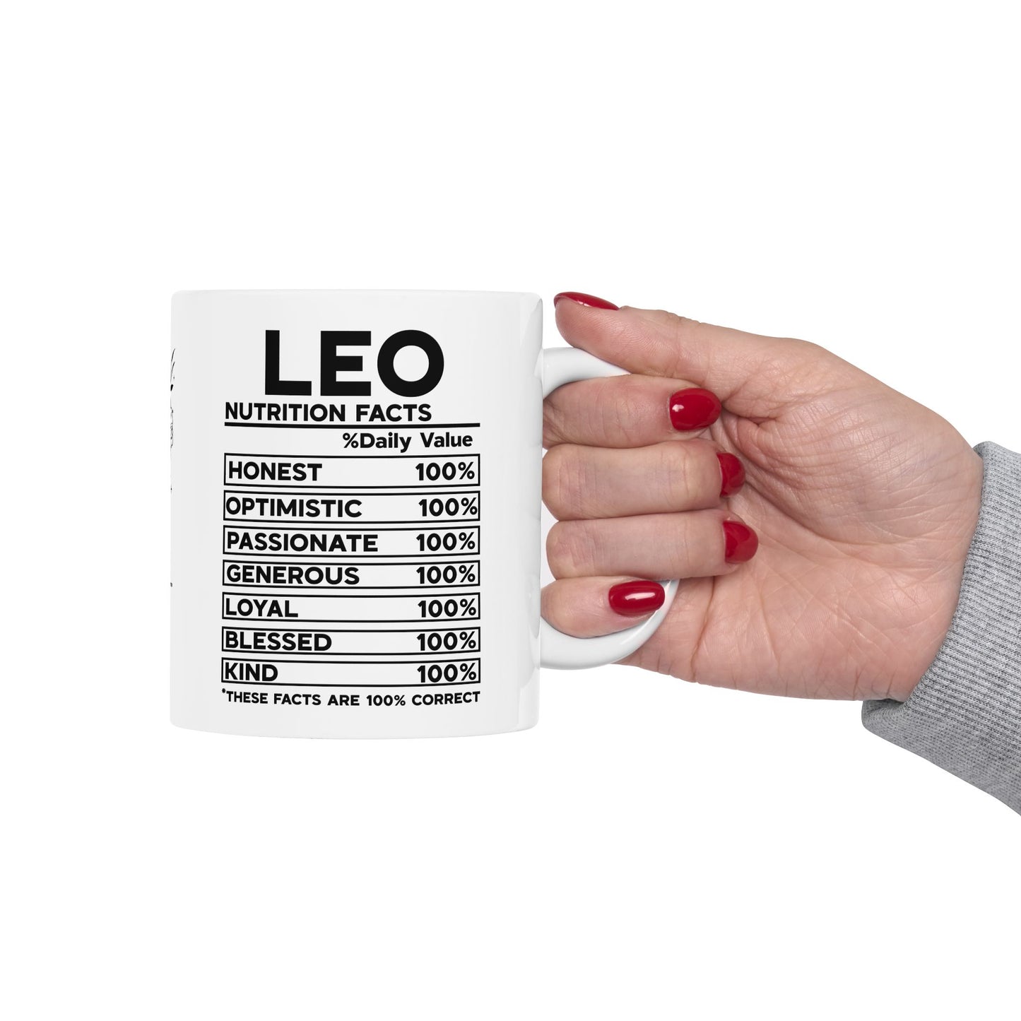 Leo Zodiac Ceramic Mug - Strength & Passion - 11oz/15oz Coffee Cup