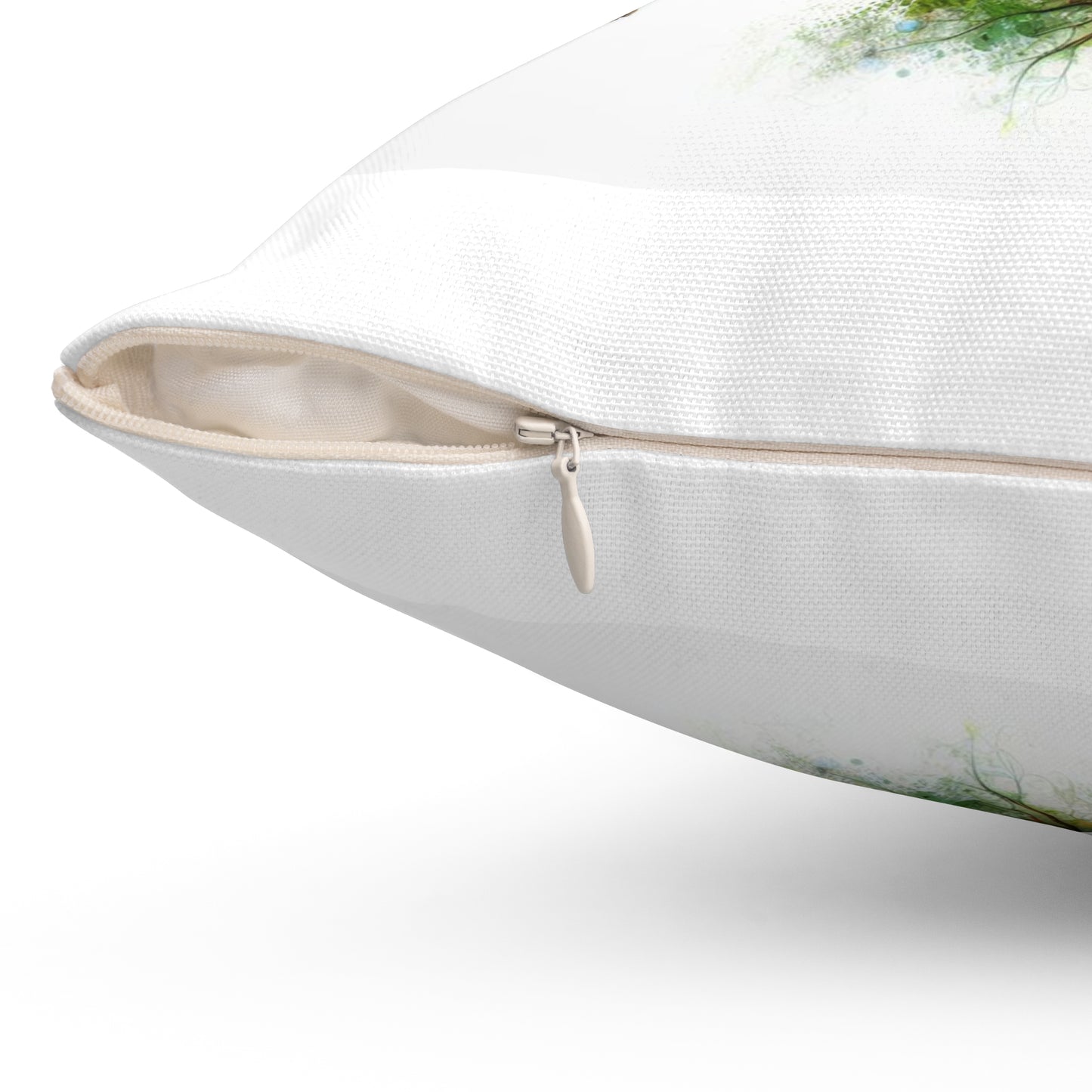 Butterfly Tree Profile Decorative Pillow — Nature-Inspired Throw Cushion