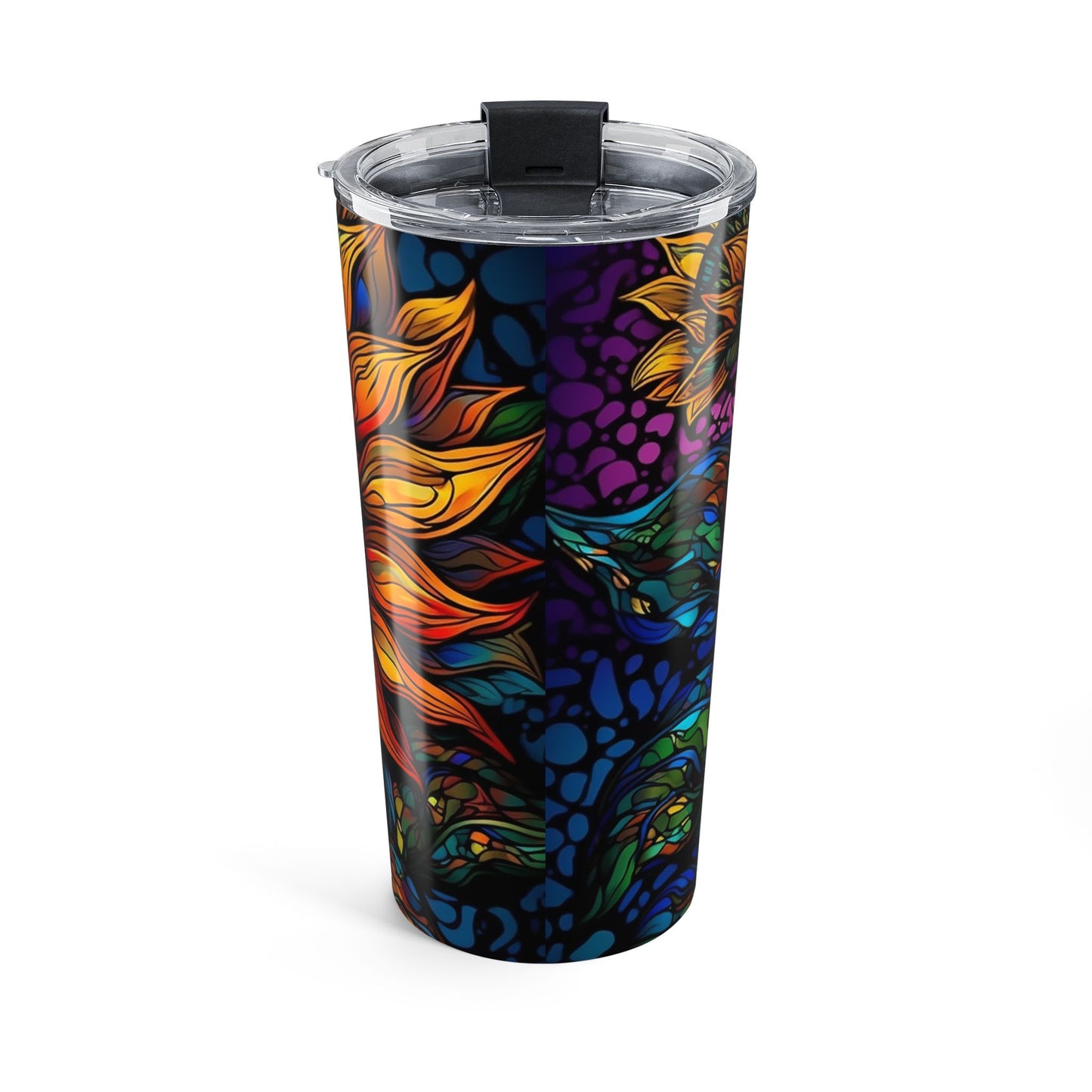 Vibrant Sunflower Tumbler 20oz - Colorful Floral Gift