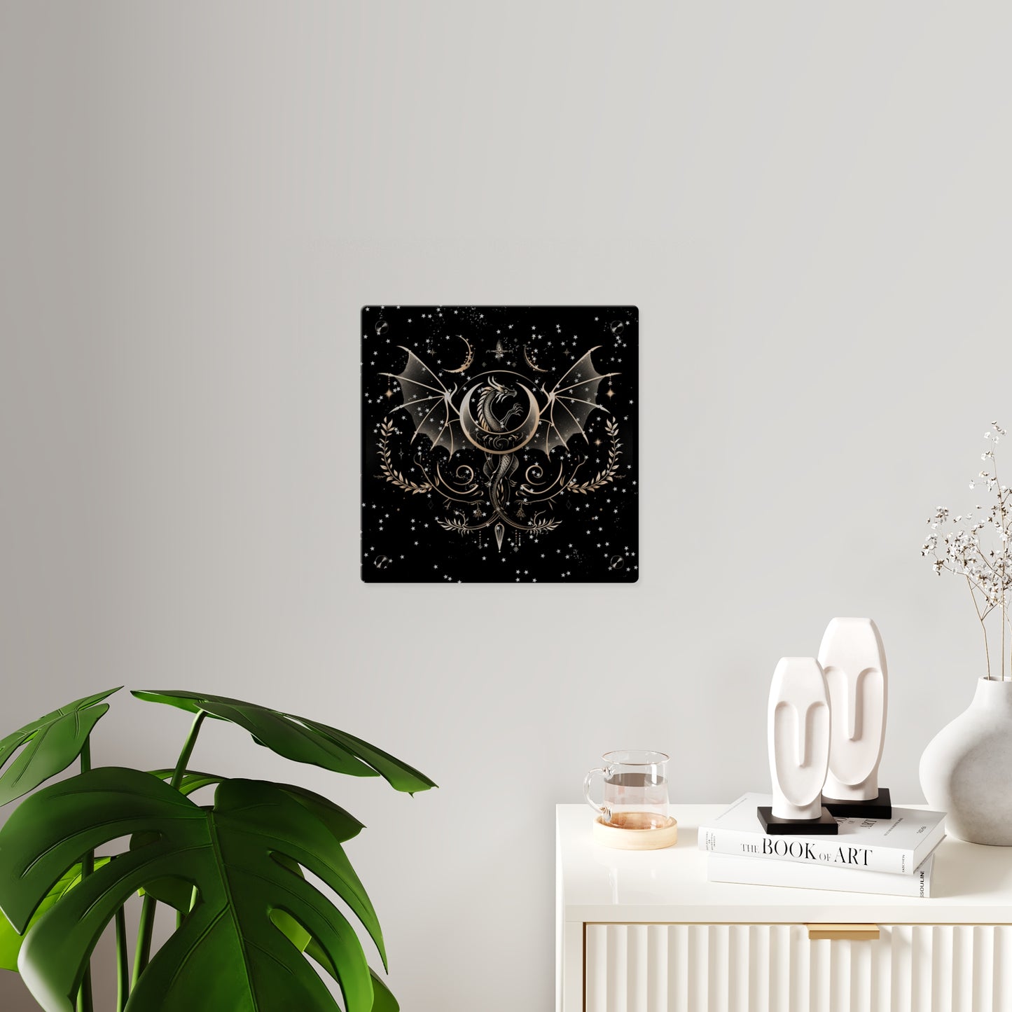 Mystical Dragon Acrylic Wall Art Panels - Celestial Decor for Fantasy Lovers
