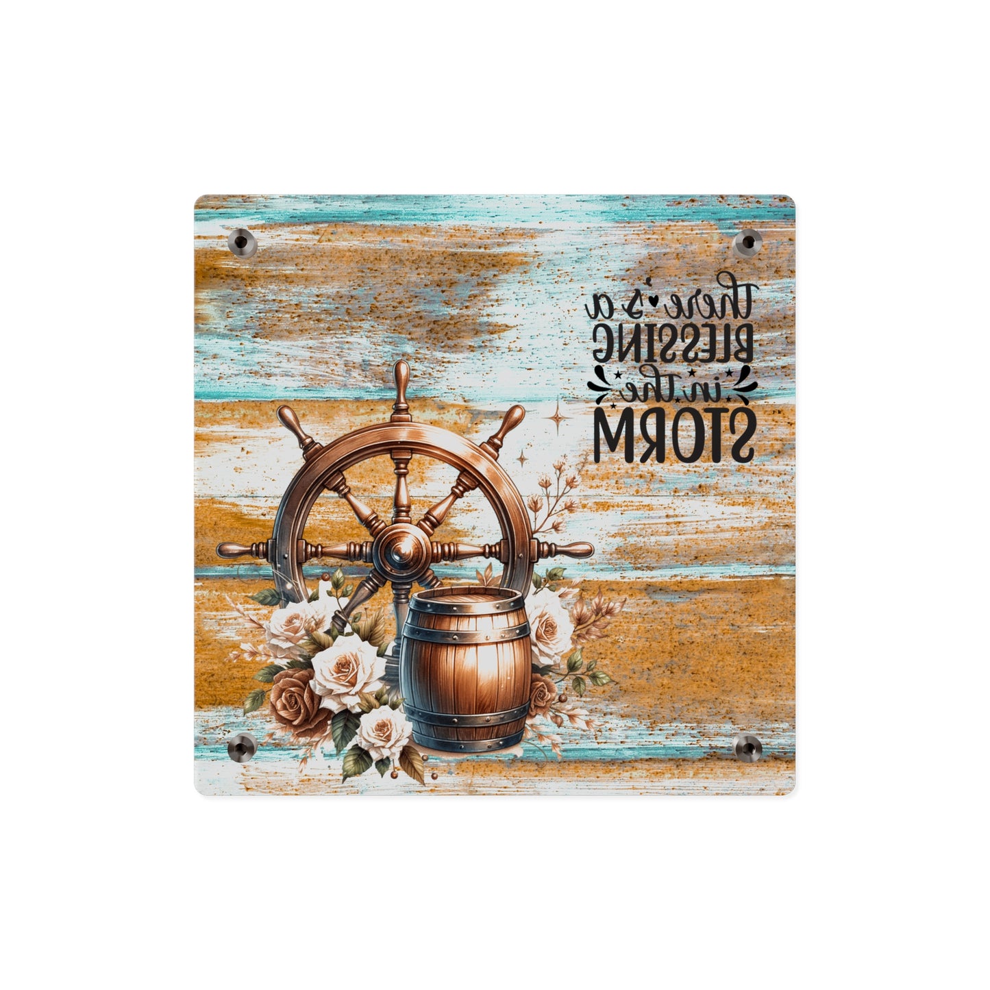 Nautical Blessings Acrylic Wall Art Panel - Inspiring Home Decor