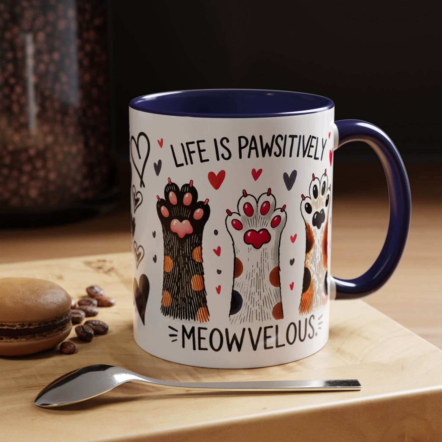 Coffee Mug - Humorous Stylish Cat Saying Mug, Gift Mug for Cat Lovers, Animal Lover Gift Idea, Housewarming Gift