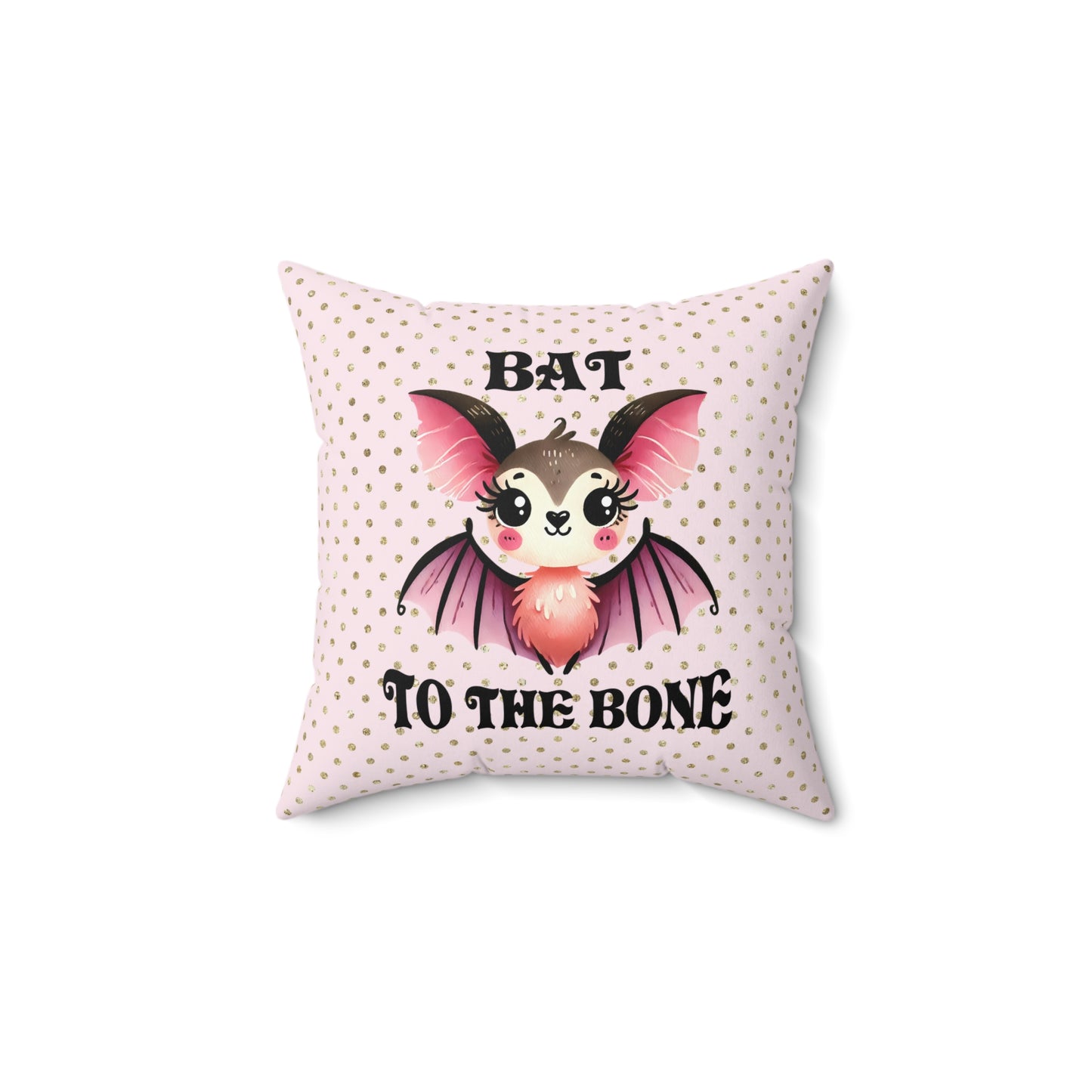 Cute Bat Themed Pillow for Cozy Decor, Halloween, Gothic Aesthetic, Kids Room, Fun Gifts, Spooky Home Accents