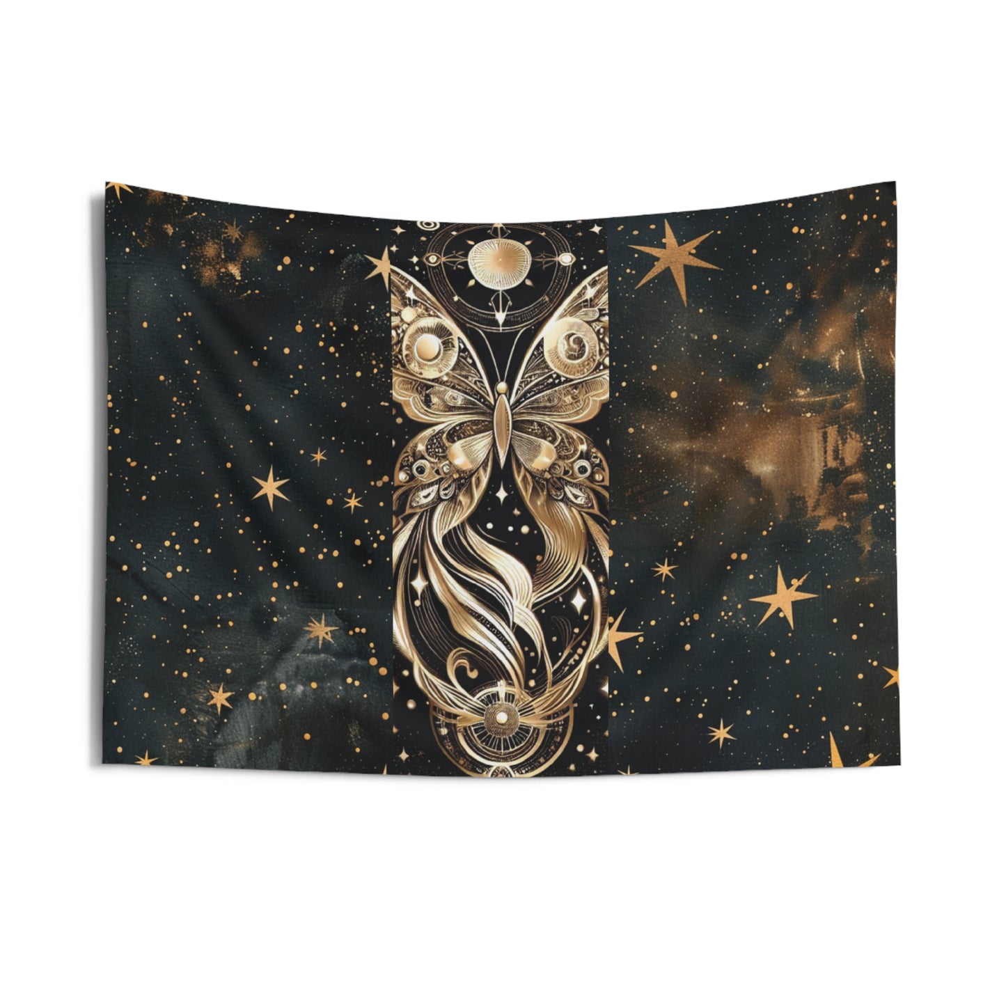 Celestial Butterfly Wall Tapestry, Boho Wall Decor, Cosmic Art, Spiritual Room Accent, Astrology Gift, Home Aesthetic