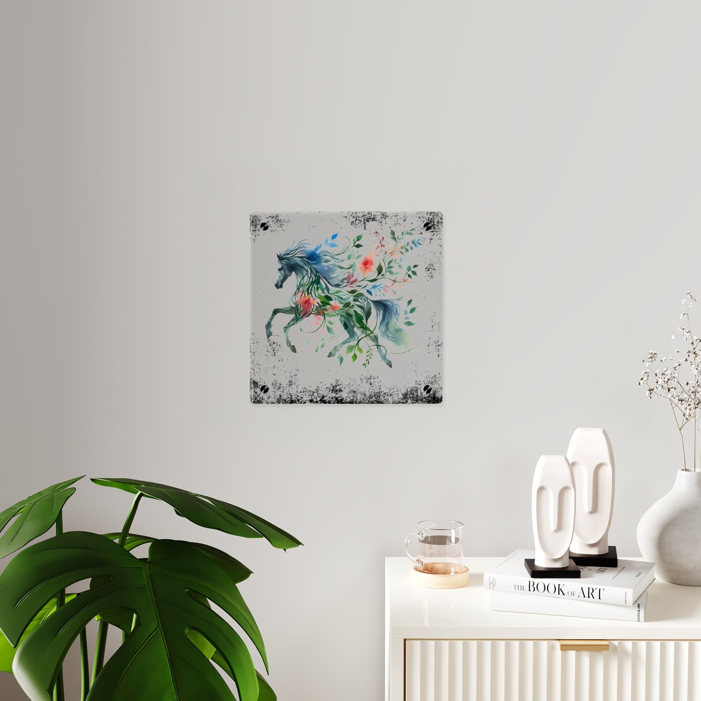 Whimsical Horse Acrylic Wall Art Panel – Nature-Inspired Home Decor