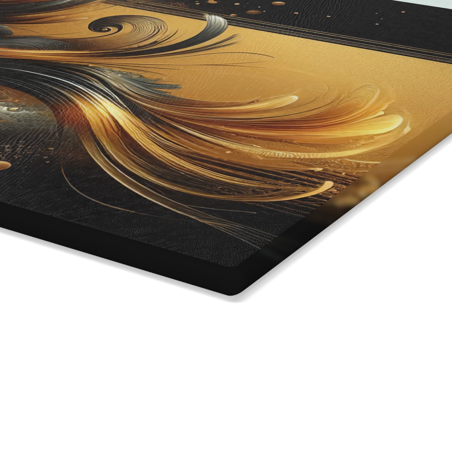 Artistic Sunflower Glass Cutting Board - Elegant Kitchen Decor for Home Chefs