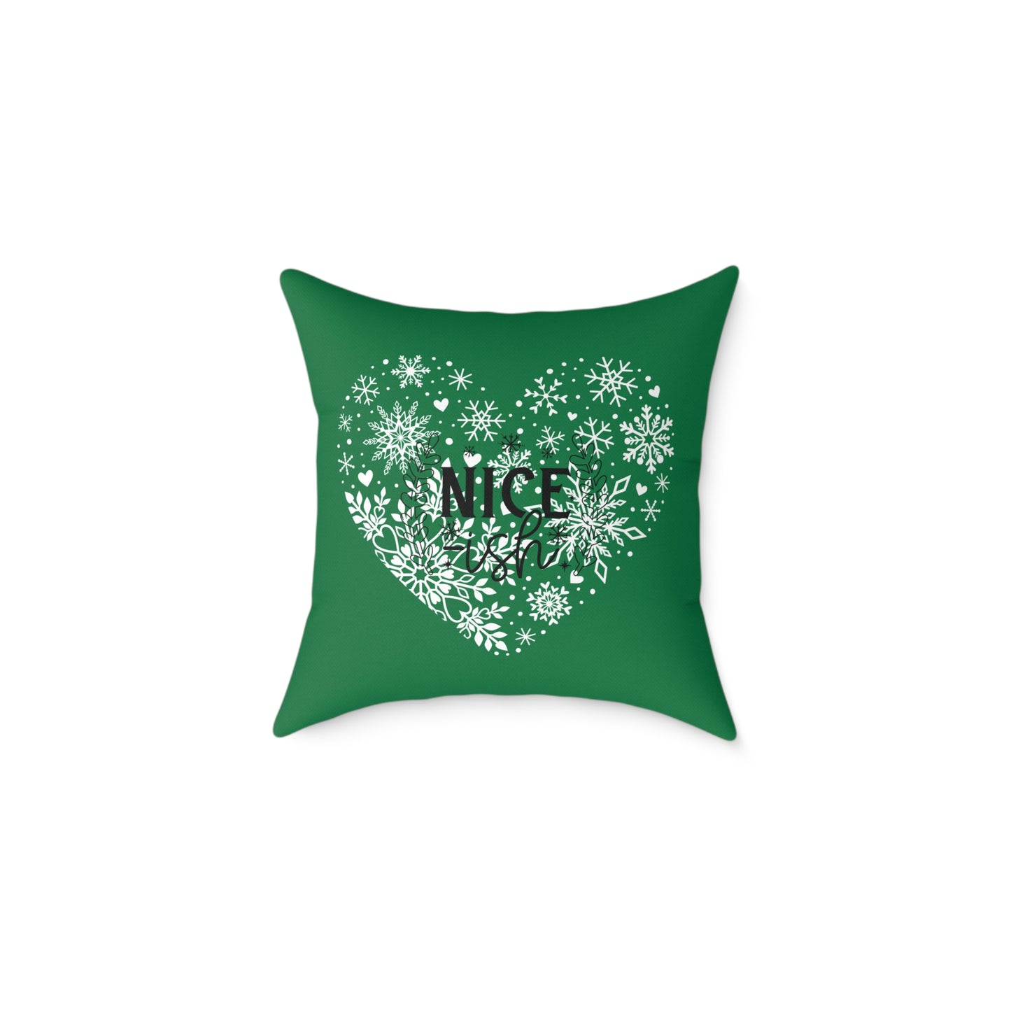 Holiday Humor Square Poly Canvas Pillow, Beautiful Two-Sided Holiday Decor Pillow for Home or Office, Accent for Any Room