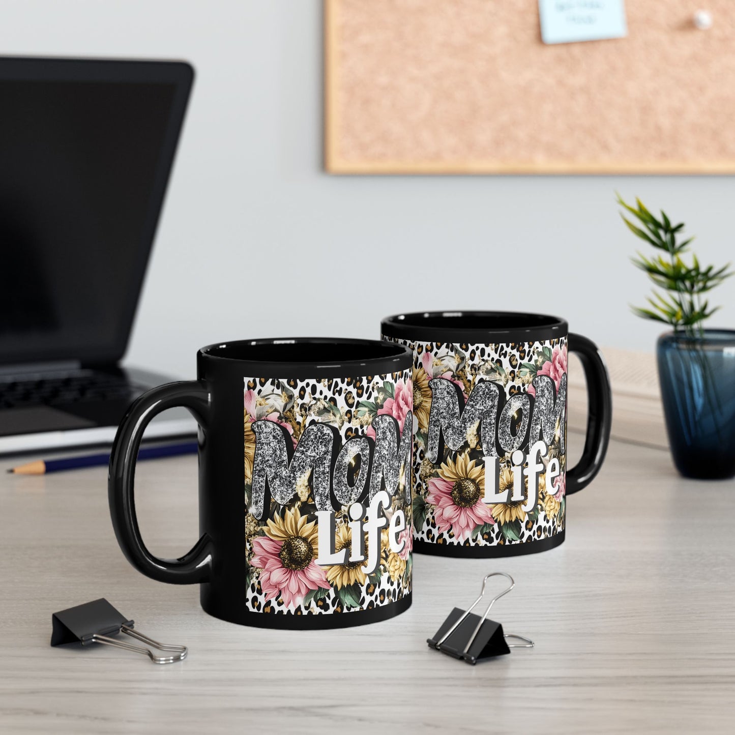 Floral Mom Life Mug, 11oz & 15oz
