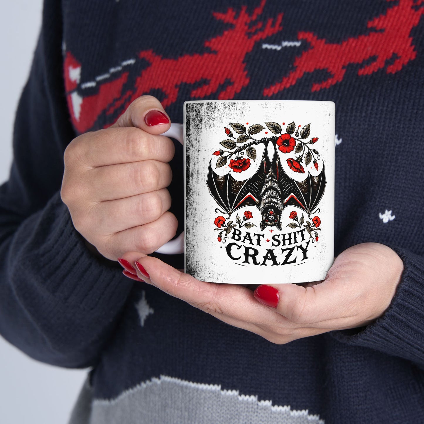 Ceramic Mug - "Baby, I'm Bat Crazy" - Gothic Coffee Mug (11oz, 15oz)