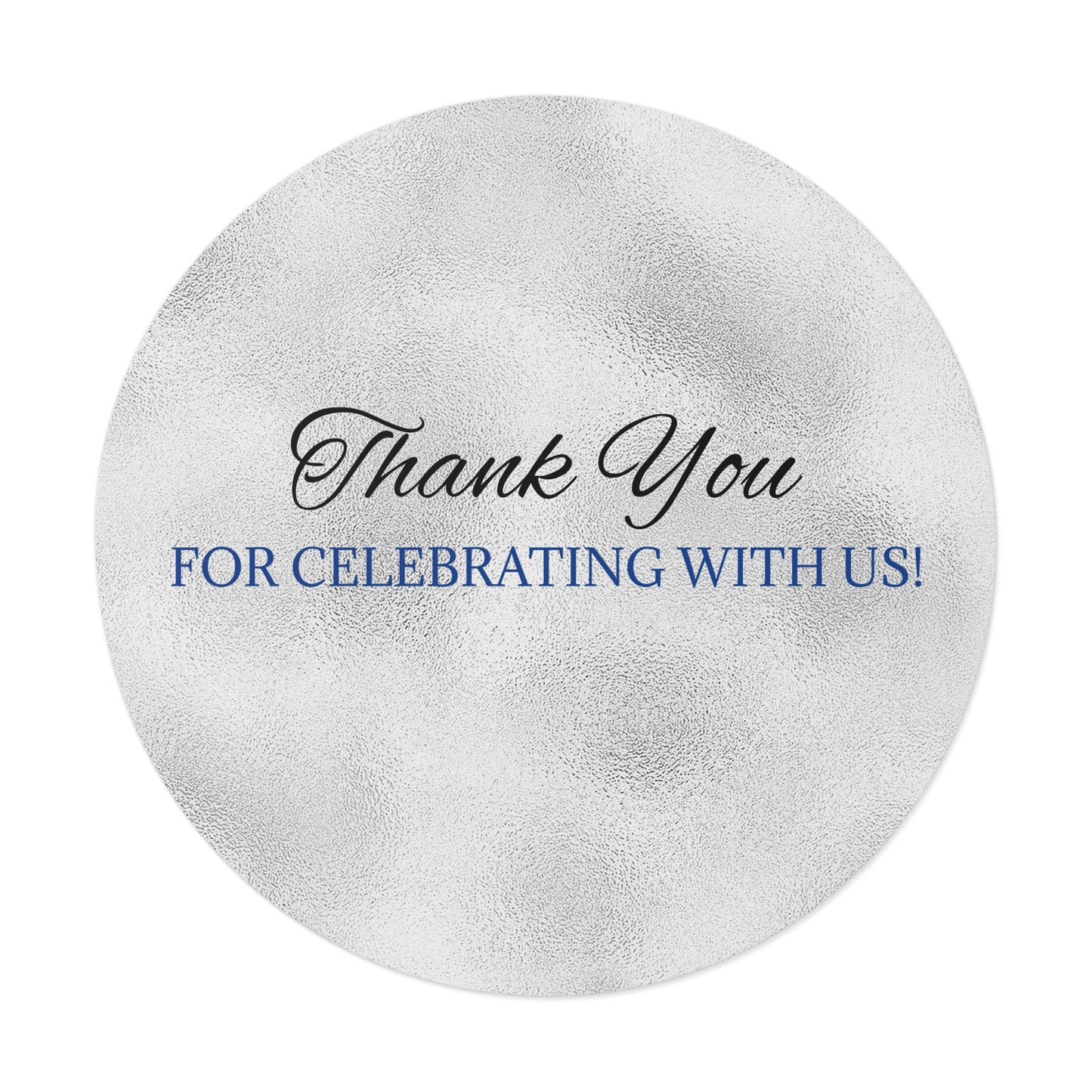 Elegant Wedding Thank You Stickers, Round Vinyl Stickers for Parties, Favors, Celebrations, Personalized Gifts, Customizable Stickers