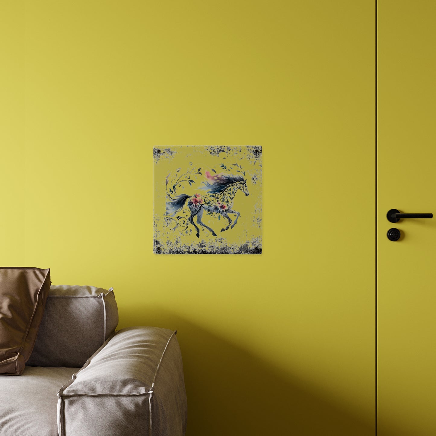 Celestial Horse Acrylic Wall Art Panel - Ethereal Home Decor