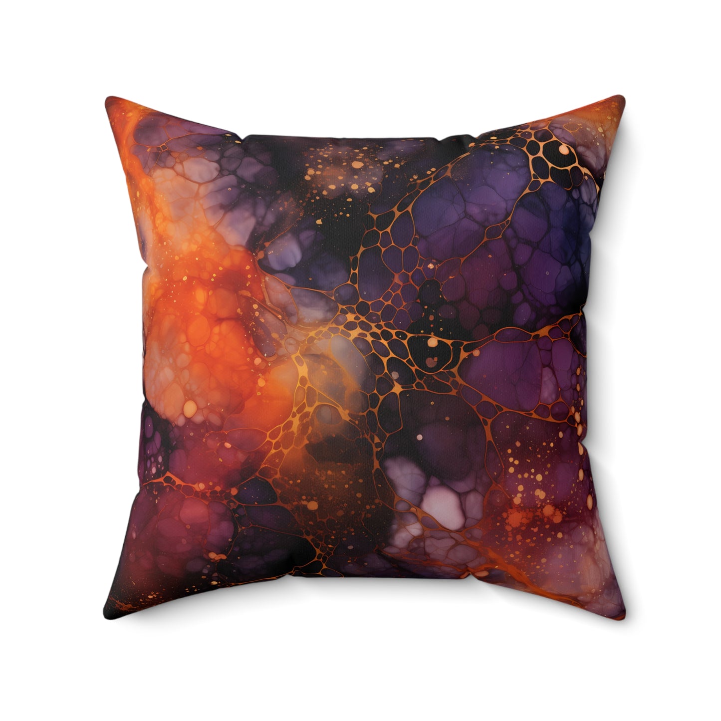 Stylish Spun Polyester Square Pillow, Beautiful Decorative Pillow for Everyday, Festive for Halloween, Stylish for Home or Office for Any Room