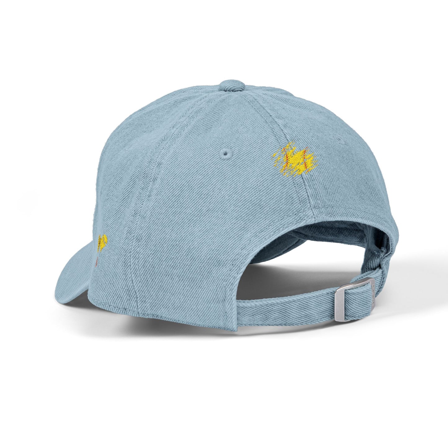 Embroidered Love Softball Denim Hat - Stylish Cap for Casual Outings