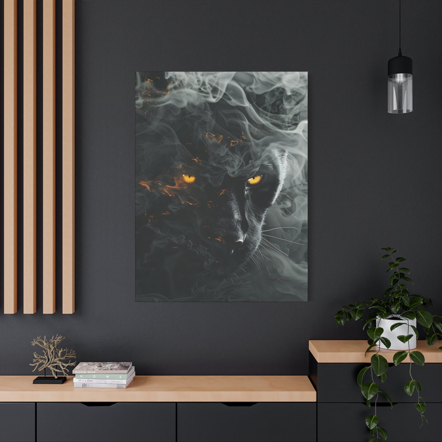 Mystical Panther Canvas Wall Art - 1.25" Stretched Wall Decor