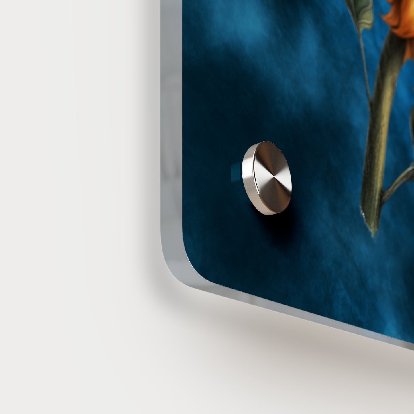 Inspirational Sunflower Acrylic Wall Art Panel - "Stronger Than The Storm"