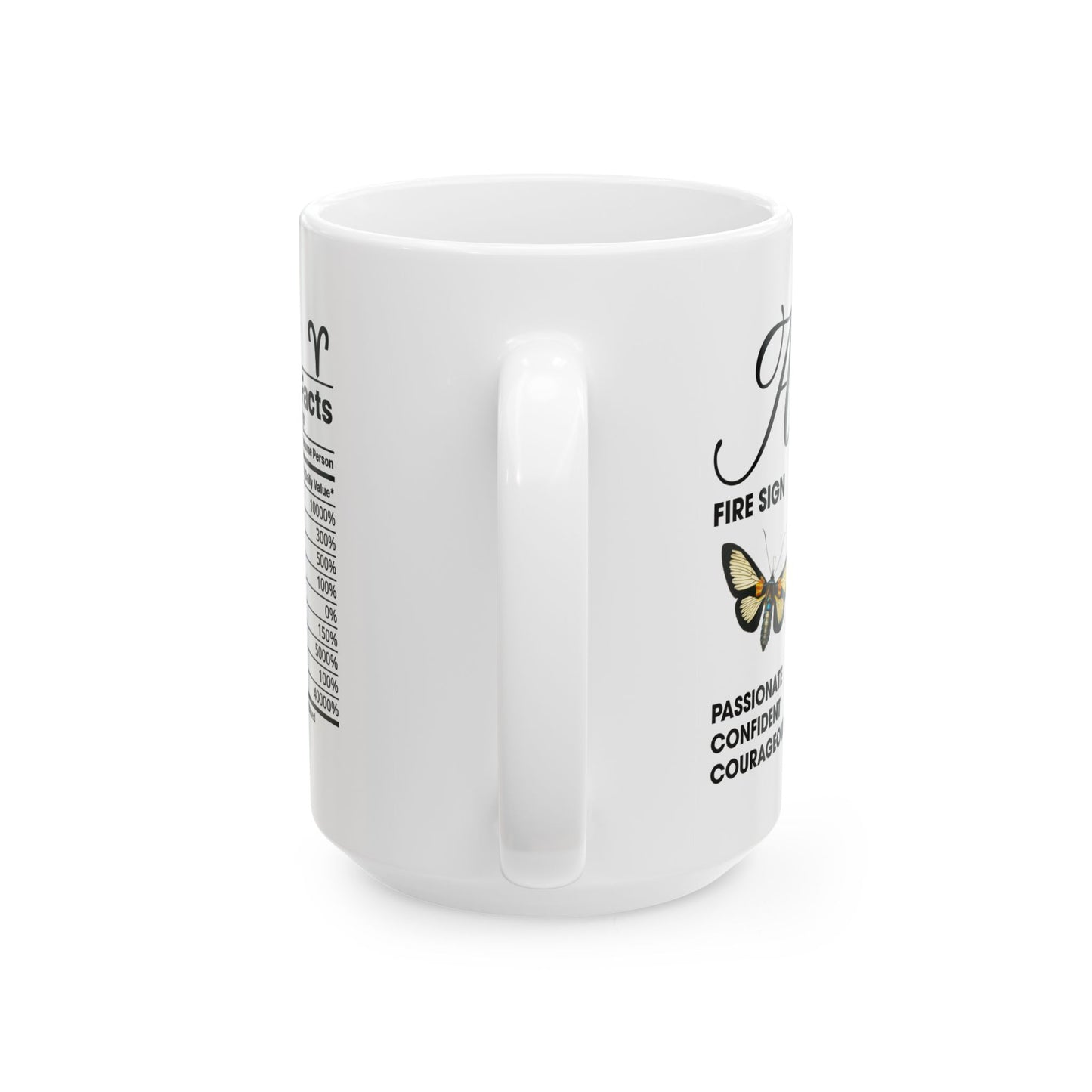 Zodiac Aries Ceramic Coffee Mug (11oz, 15oz) - Astrology Gift for Star Sign Lovers