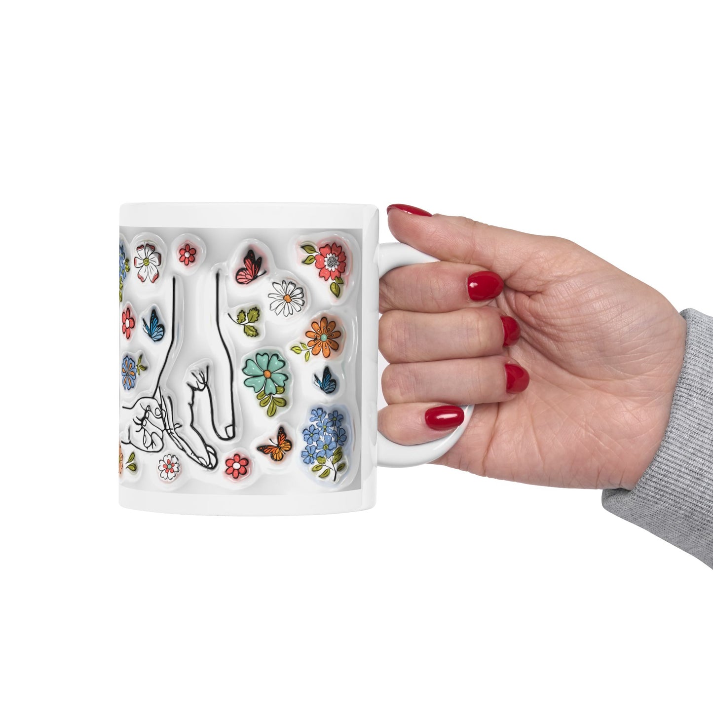 Floral Ceramic Mug for Mom - 11oz & 15oz