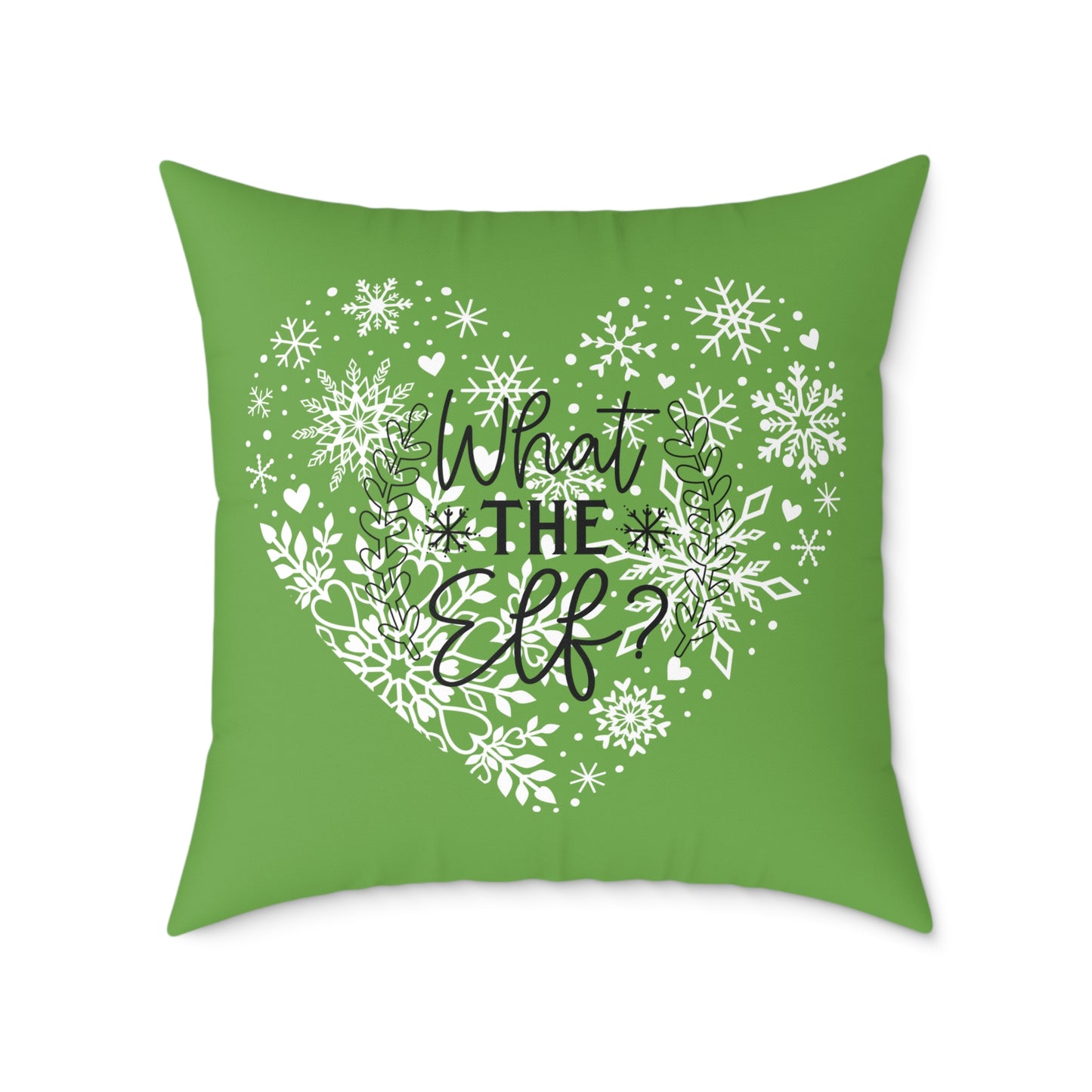 Holiday Humor Square Poly Canvas Pillow, Beautiful Two-Sided Holiday Decor, Holiday Accent for Home or Office, Accent for Any Room