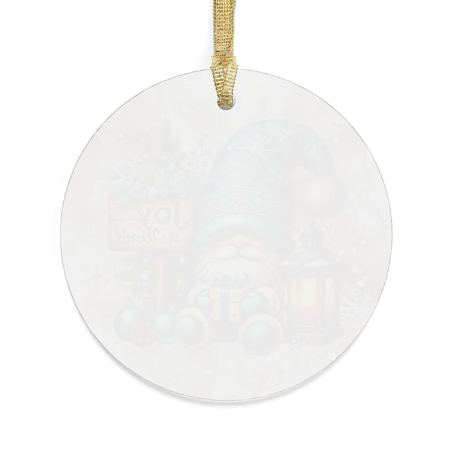 Joyful Holiday Acrylic Ornaments - Festive Christmas Gnome Decor