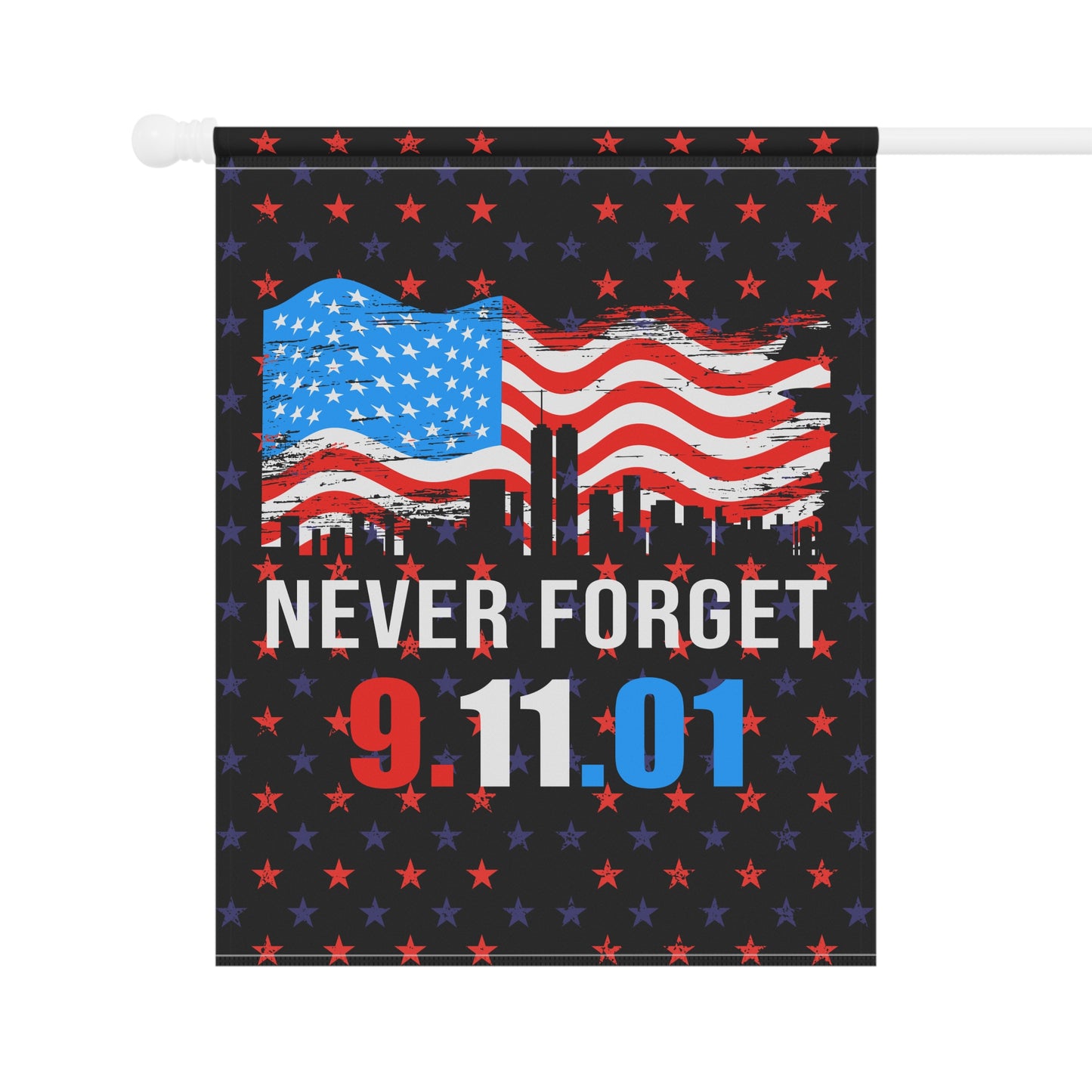 Patriotic Garden Flag - Never Forget 9/11 Banner, Memorial Decor, Outdoor Flag, Independence Day Decoration, American Home Accessories