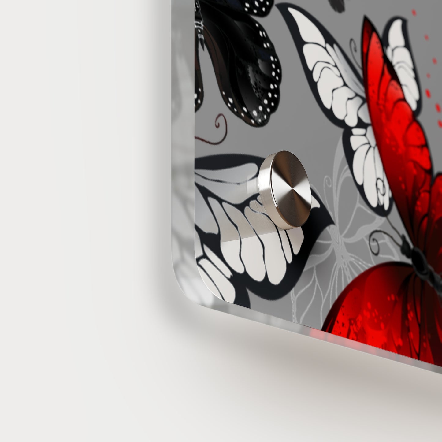 Inspirational Butterfly Acrylic Wall Art Panel - 'Life Begins' Decor