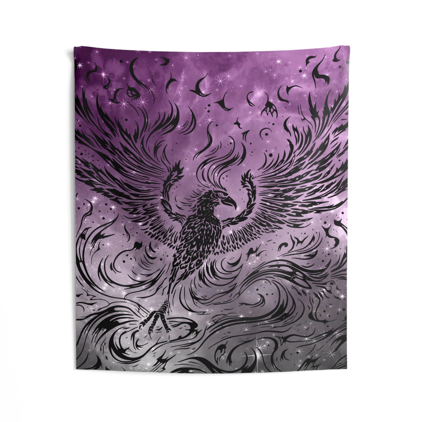 Mystical Phoenix Wall Tapestry - Bohemian Decor, Bedroom Wall Art, Festival Hangings, Gift for Nature Lovers, Ethereal Home Accent