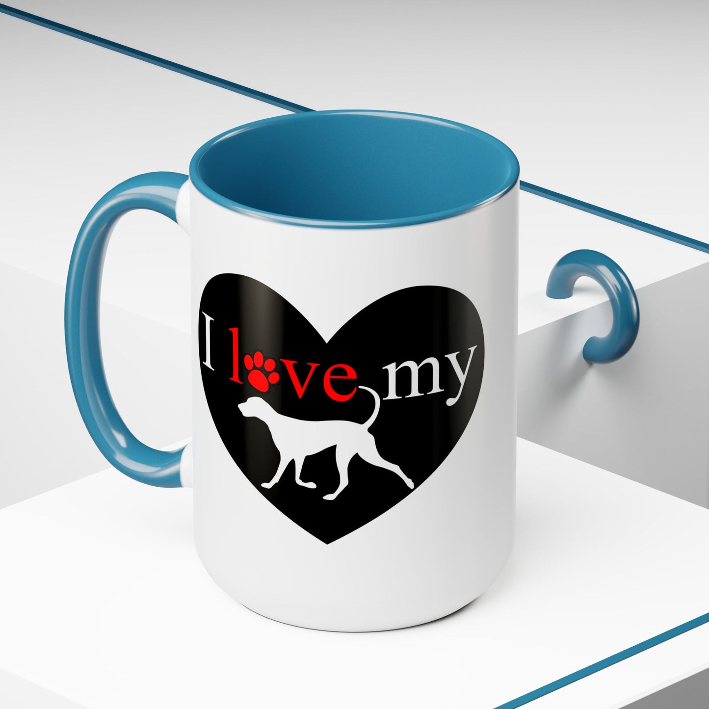 Pet Theme Two-Tone Coffee Mugs, 15oz, Animal Lovers, Pet Lovers Quote, Pet Lovers, Coffee, Tea, Hot Chocolate Lovers, Gift Idea for Any Occasion