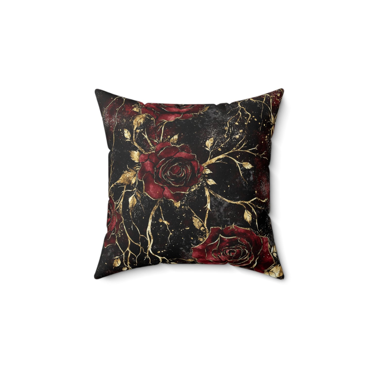 Elegant Gothic Floral Decorative Pillow, Home Decor Cushion, Couch Accessory, Gift for Her, Romantic Accent Pillow