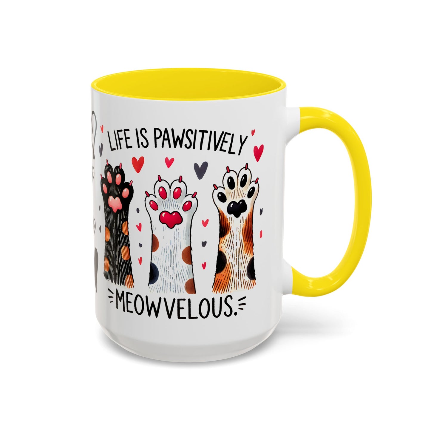 Coffee Mug - Humorous Stylish Cat Saying Mug, Gift Mug for Cat Lovers, Animal Lover Gift Idea, Housewarming Gift