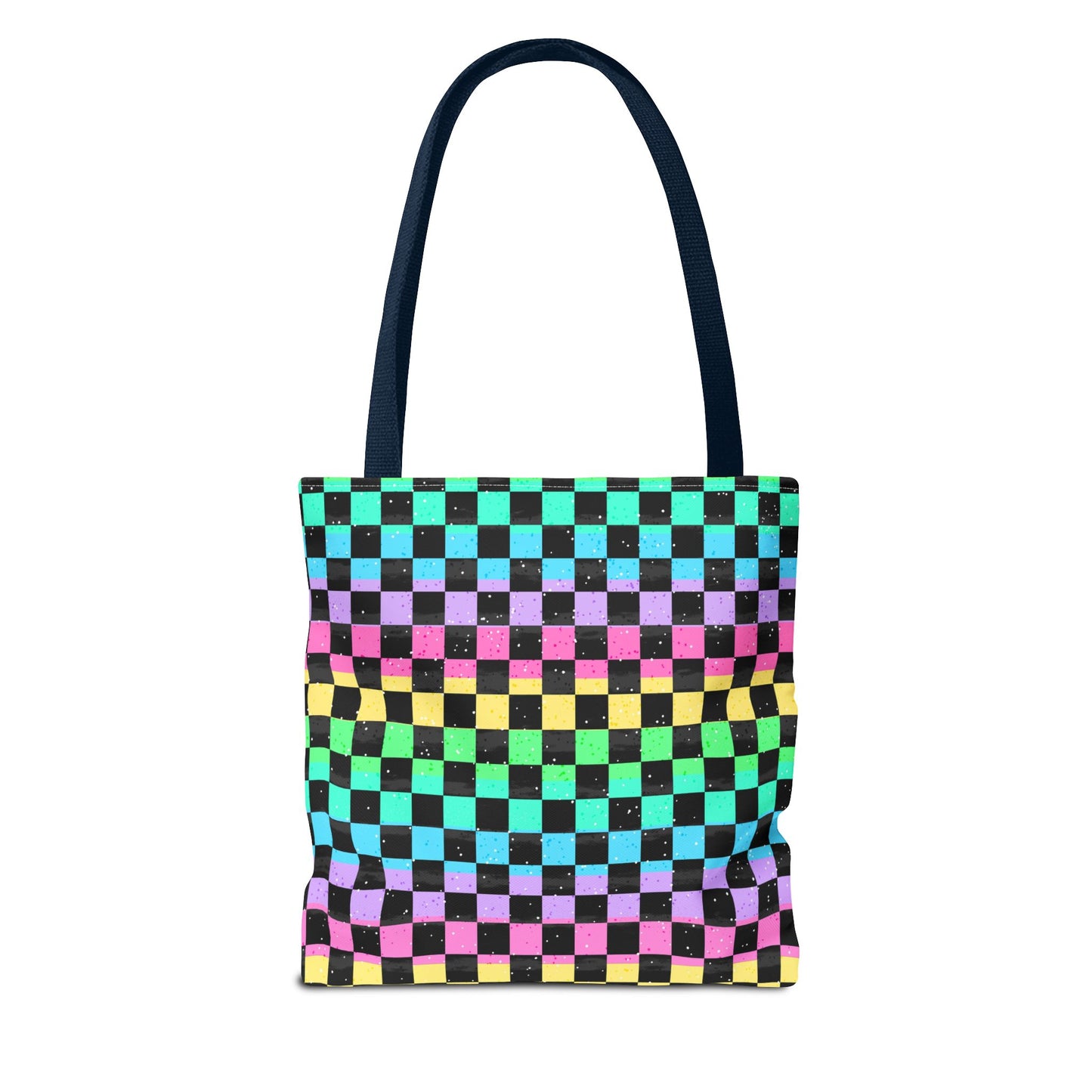 Colorful Checkerboard Tote Bag - Vibrant Reusable Shopping Bag, Eco-Friendly Gift, Summer Beach Accessory, Fashionable Everyday Tote