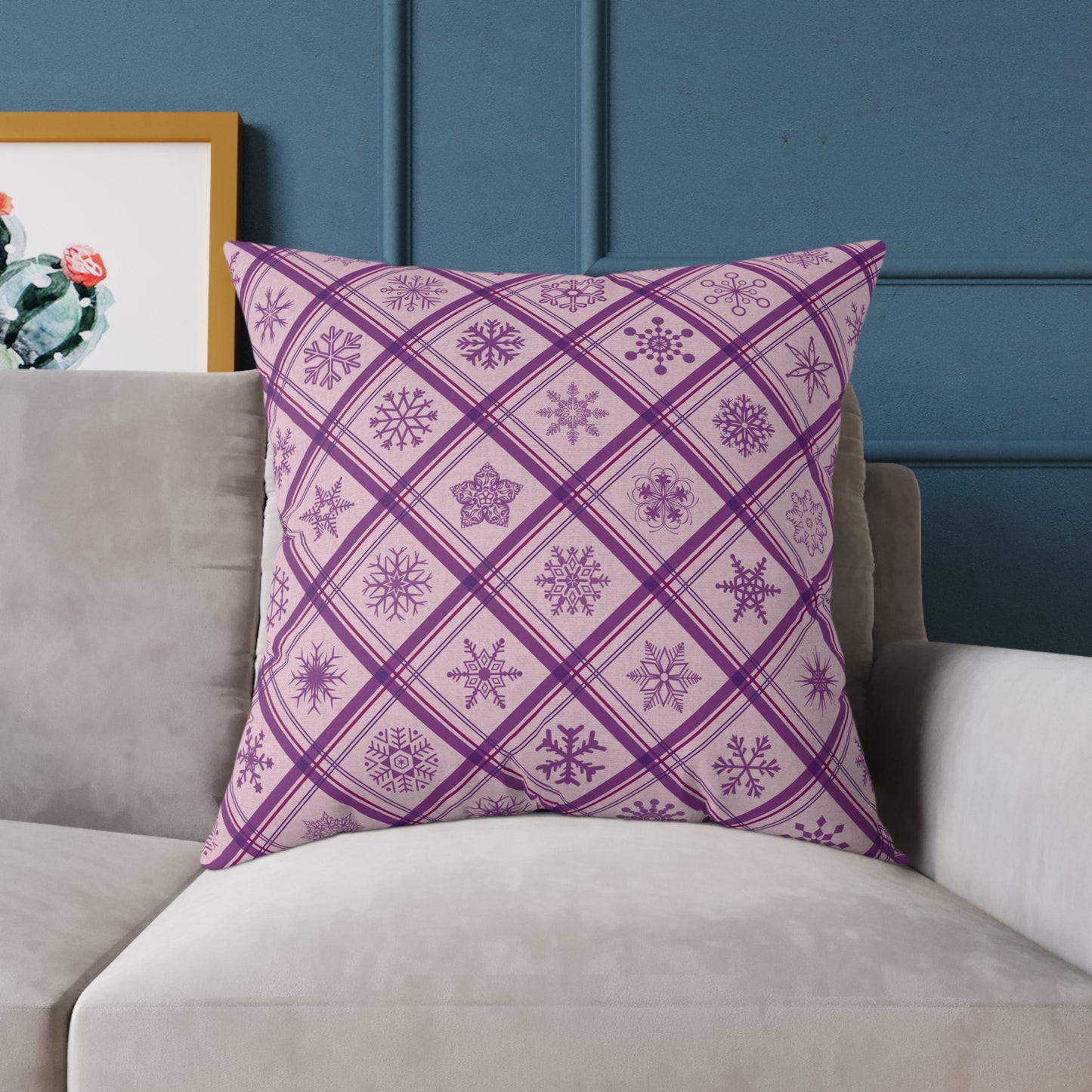 Holiday Humor Square Poly Canvas Pillow, Two-Sided Holiday Humor Decor Pillow for Home or Office, Accent for Any Room