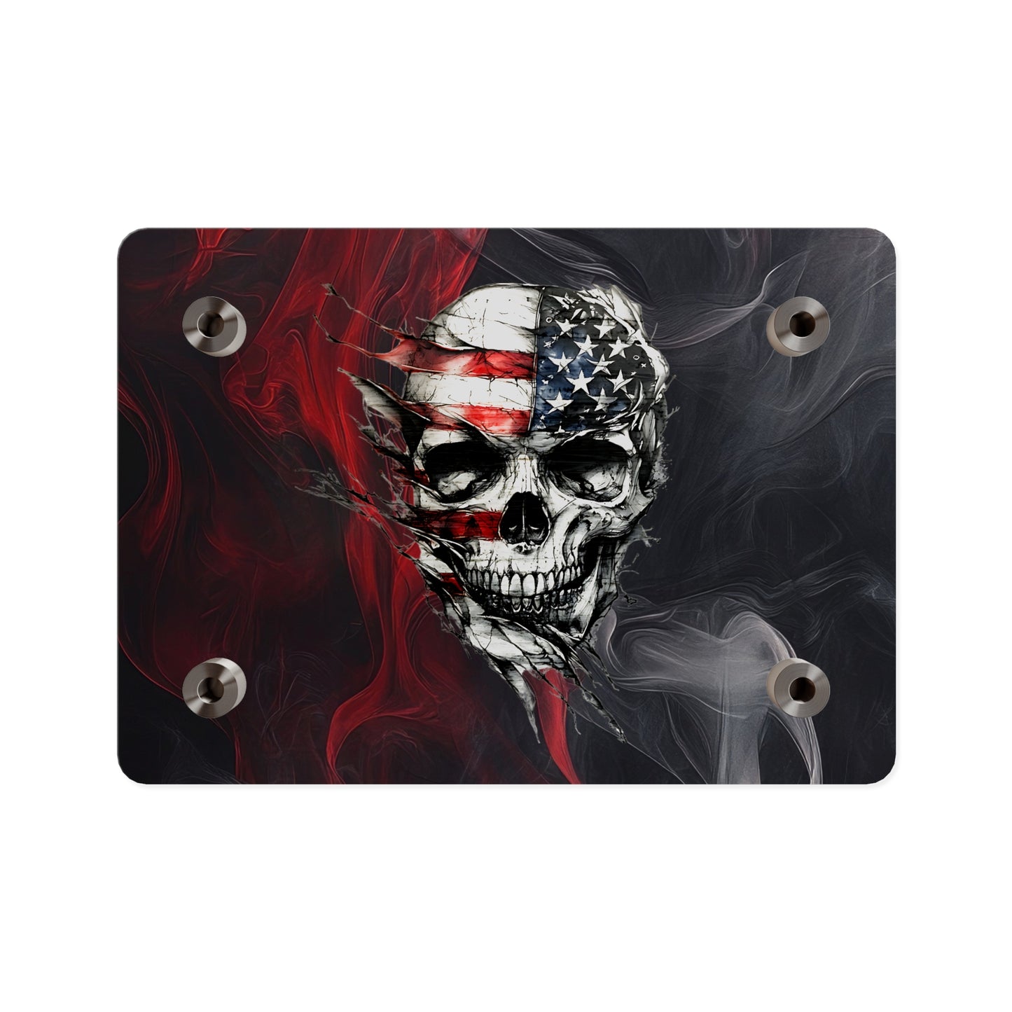 American Skull Acrylic Wall Art Panels - Edgy Decor for Rebels & Patriotic Souls