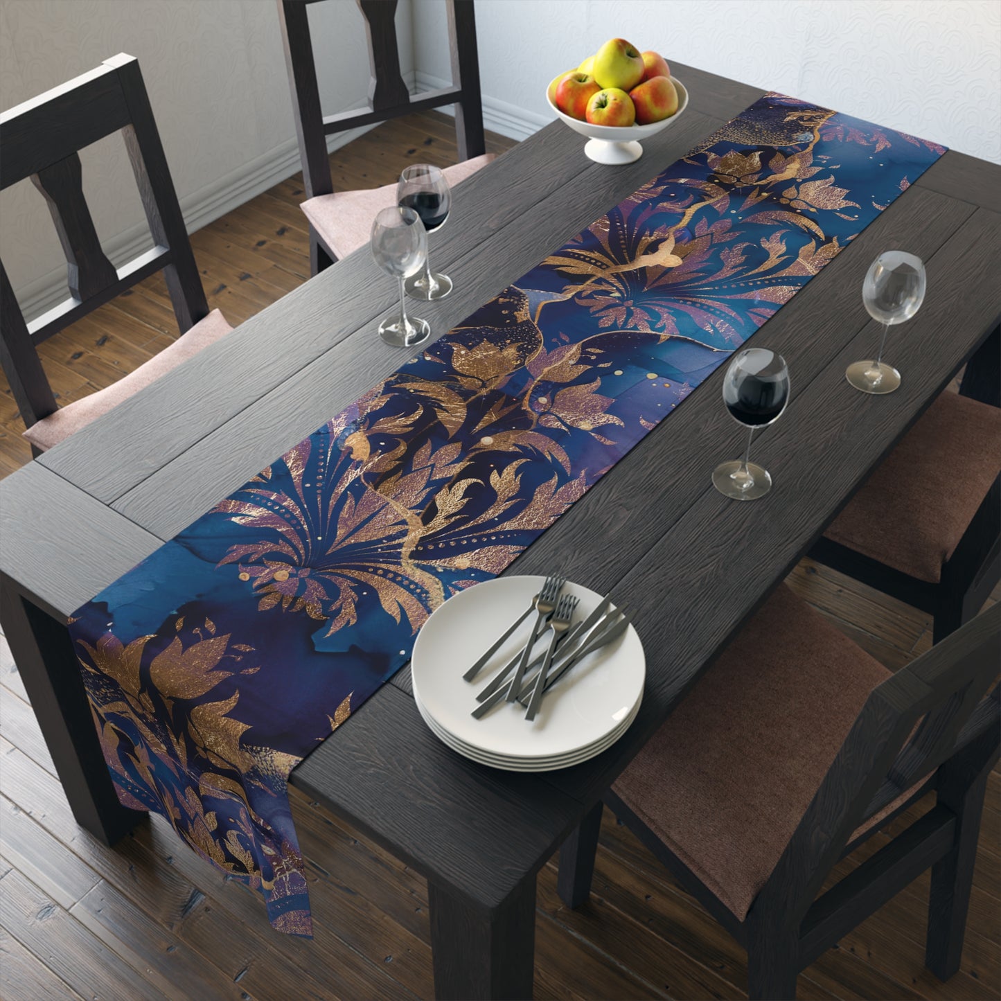 Elegant Floral Table Runner for Events, Dining, Parties, Home Decor, Weddings, Holiday Gatherings