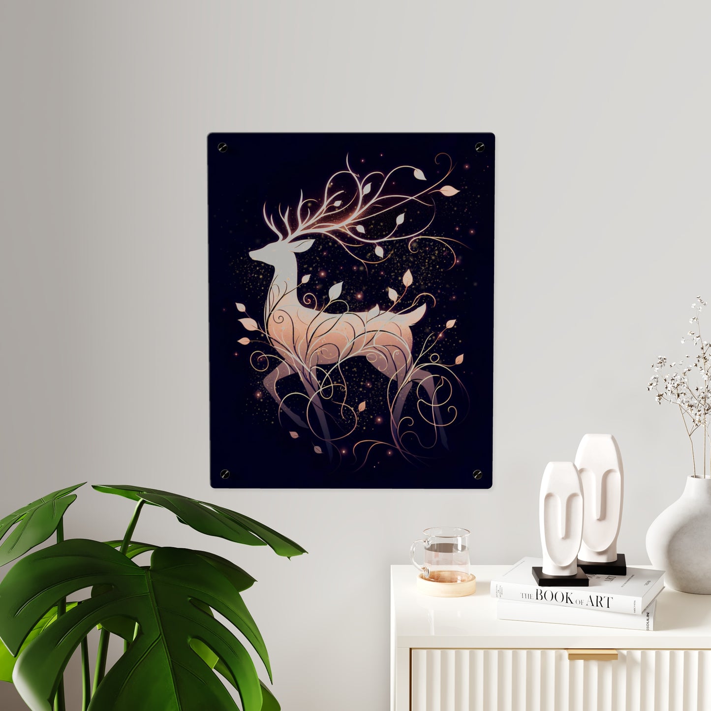Elegant Deer Acrylic Wall Art Panel - Nature-Inspired Home Decor