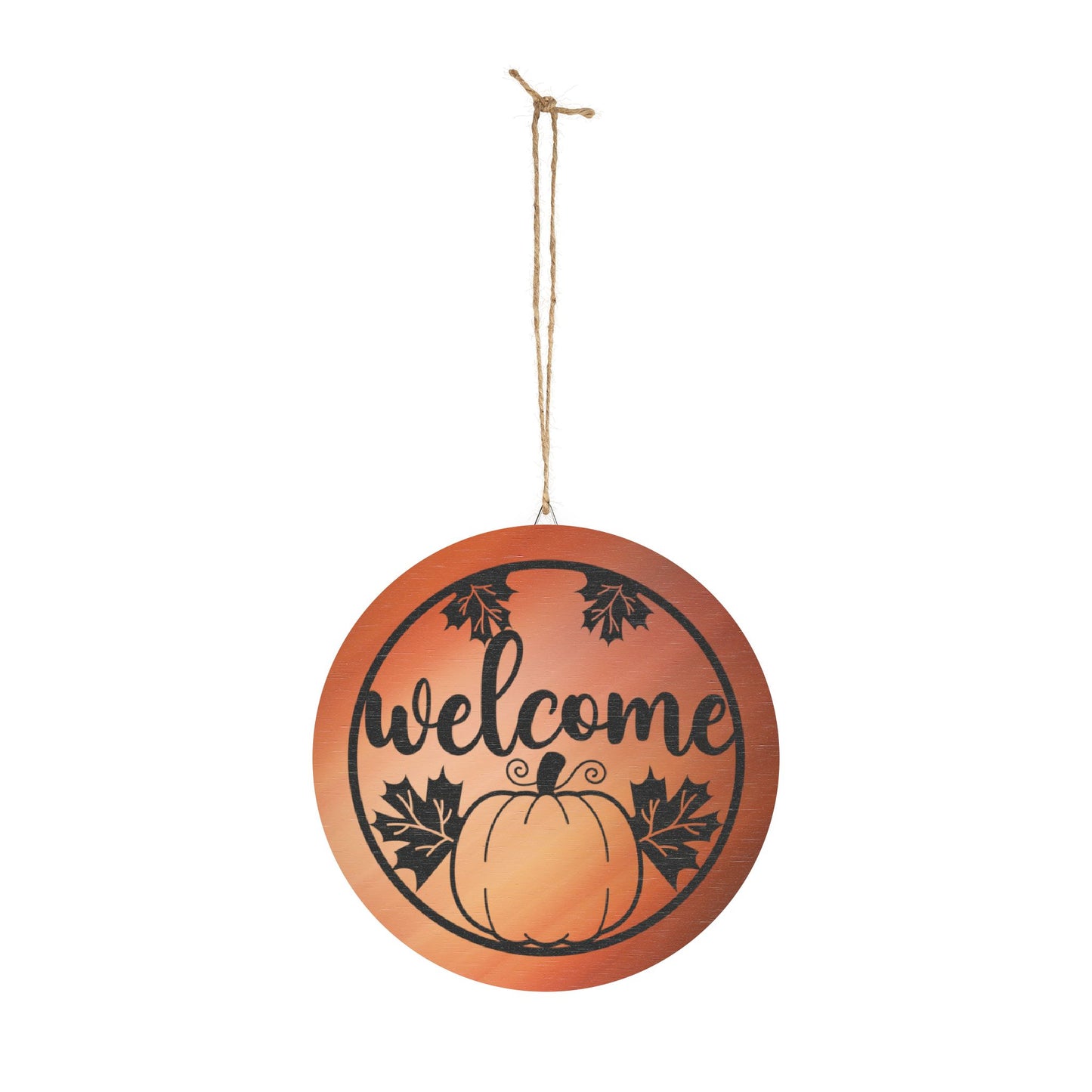 Fall Theme Rustic Charm Wood Sign - Fall Welcome Pumpkin Decor Halloween Accent