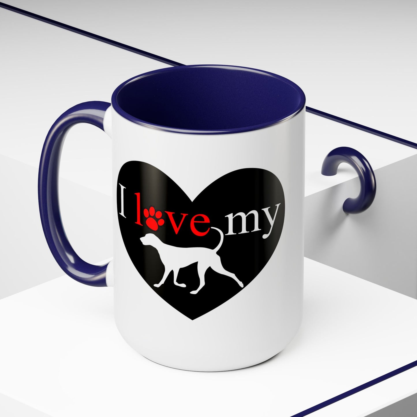 Pet Theme Two-Tone Coffee Mugs, 15oz, Animal Lovers, Pet Lovers Quote, Pet Lovers, Coffee, Tea, Hot Chocolate Lovers, Gift Idea for Any Occasion